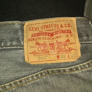 Levi 501 Straight Fit Denim Jeans 32x32